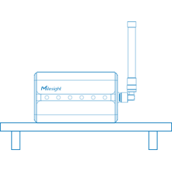 UG65-868M-EA   ,LoRaWAN Gateway, Antena Externa